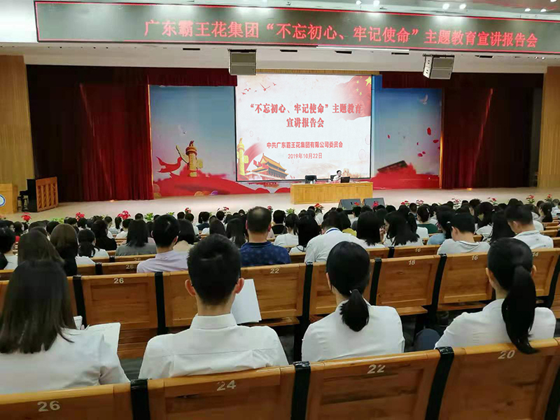 廣東霸王花集團(tuán)黨委 召開“不忘初心、牢記使命”主題教育宣講報(bào)告會(huì)
